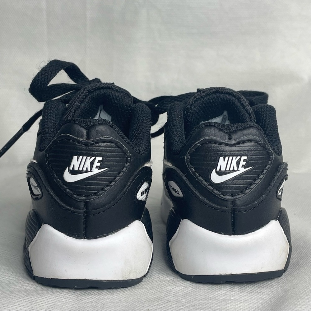 Nike Air Max 90 LTR Sneaker Shoe Toddler Size US 5C EU 21 Black White CD6868-010 - Picture 5 of 14